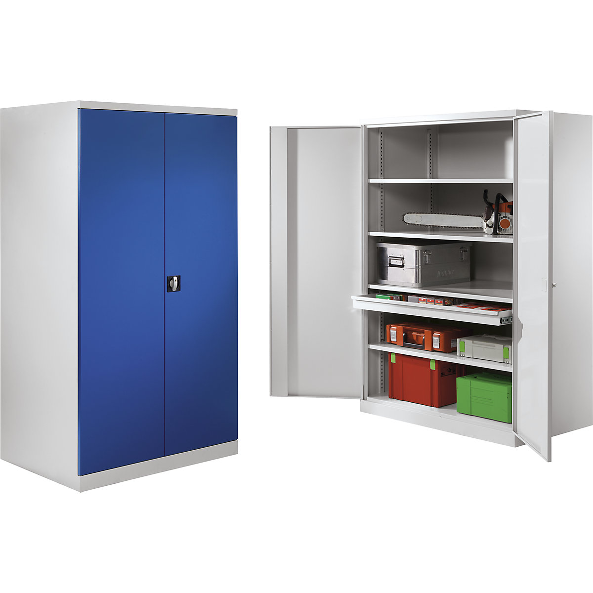 XXL double door cupboard – eurokraft pro (Product illustration 5)-4