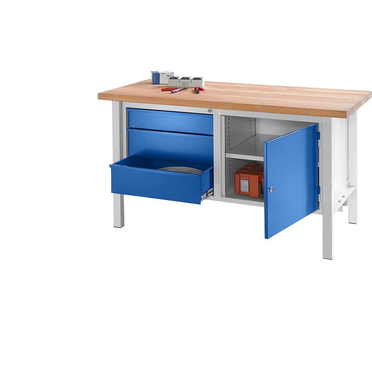 Stół warsztatowy, konstrukcja ramowa (Zdjęcie produktu 3)-2