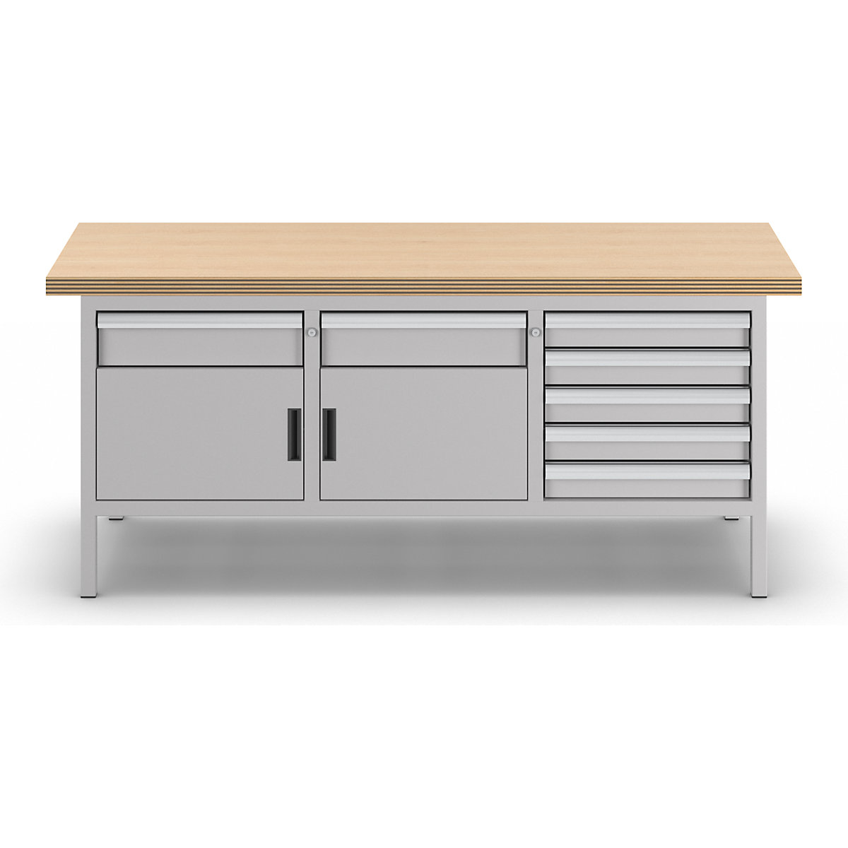 Stół warsztatowy, konstrukcja ramowa – LISTA (Zdjęcie produktu 4)-3