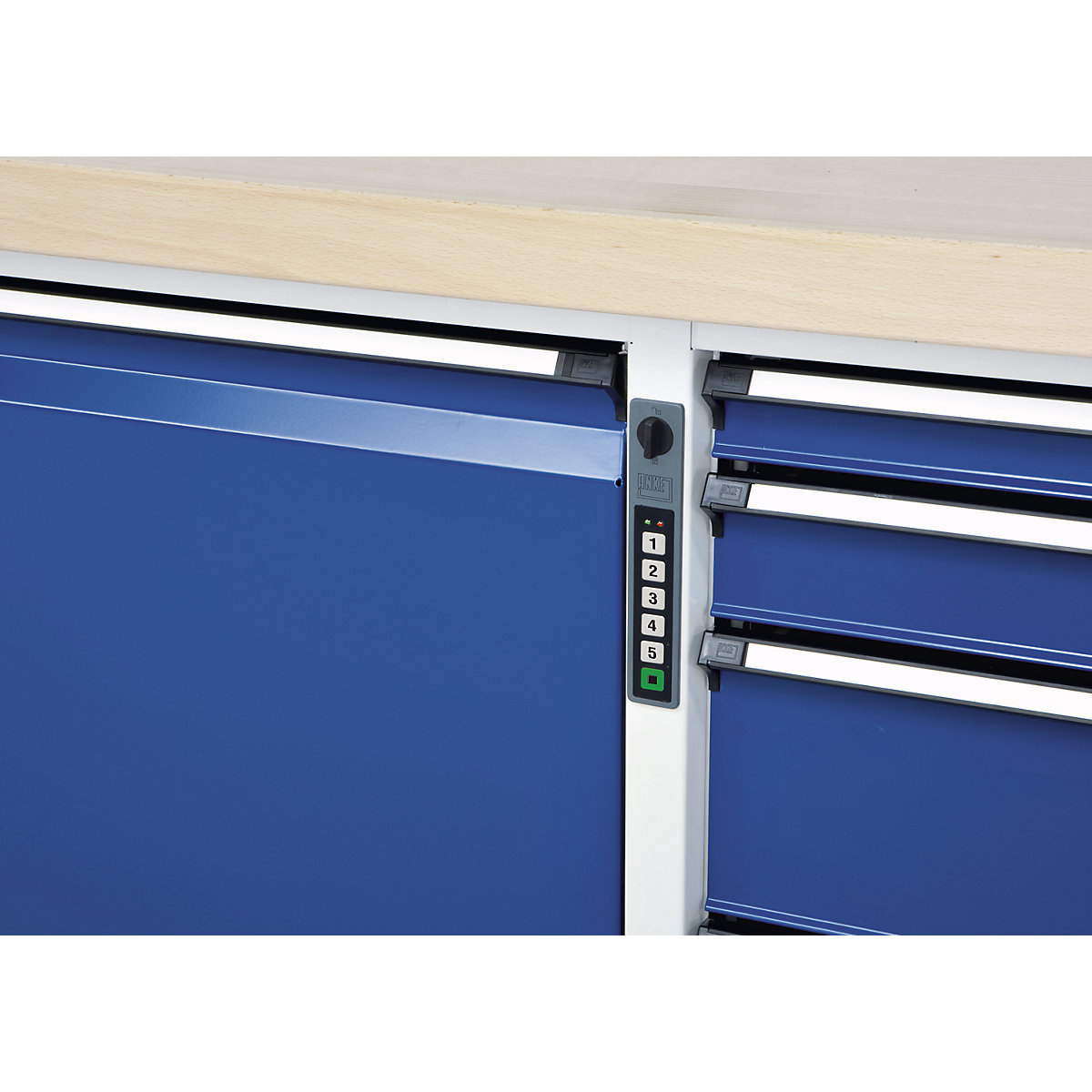 Stół warsztatowy z szufladami XL/XXL, konstrukcja ramowa – ANKE (Zdjęcie produktu 5)-4
