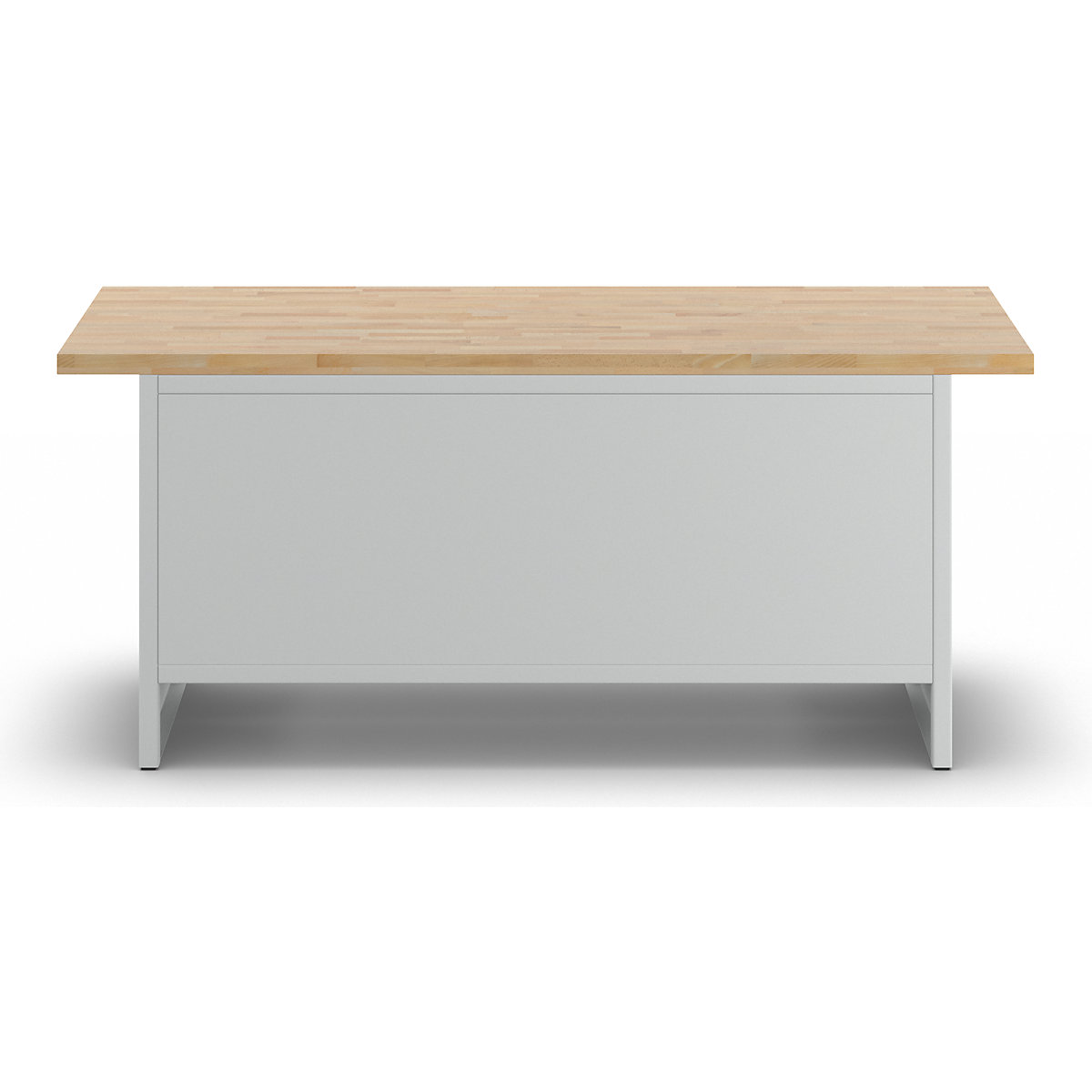 Stół warsztatowy z zamkniętymi bokami – eurokraft basic (Zdjęcie produktu 4)-3