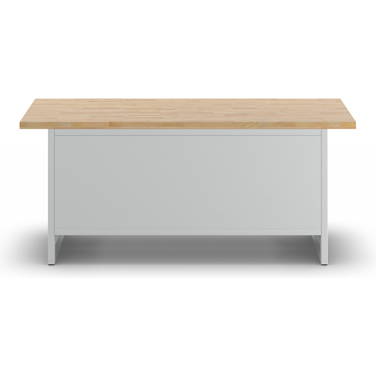 Stół warsztatowy z zamkniętymi bokami – eurokraft basic (Zdjęcie produktu 3)-2