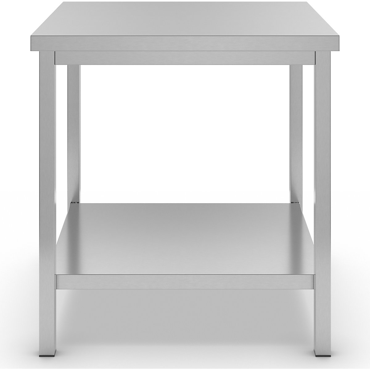Stół warsztatowy ze stali chromowo-niklowej – eurokraft basic (Zdjęcie produktu 3)-2