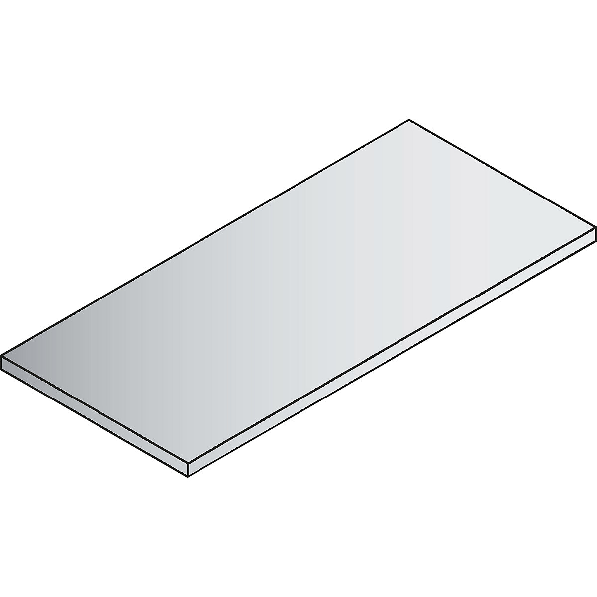 Tablette ACURADO pour armoire de bureau – C+P