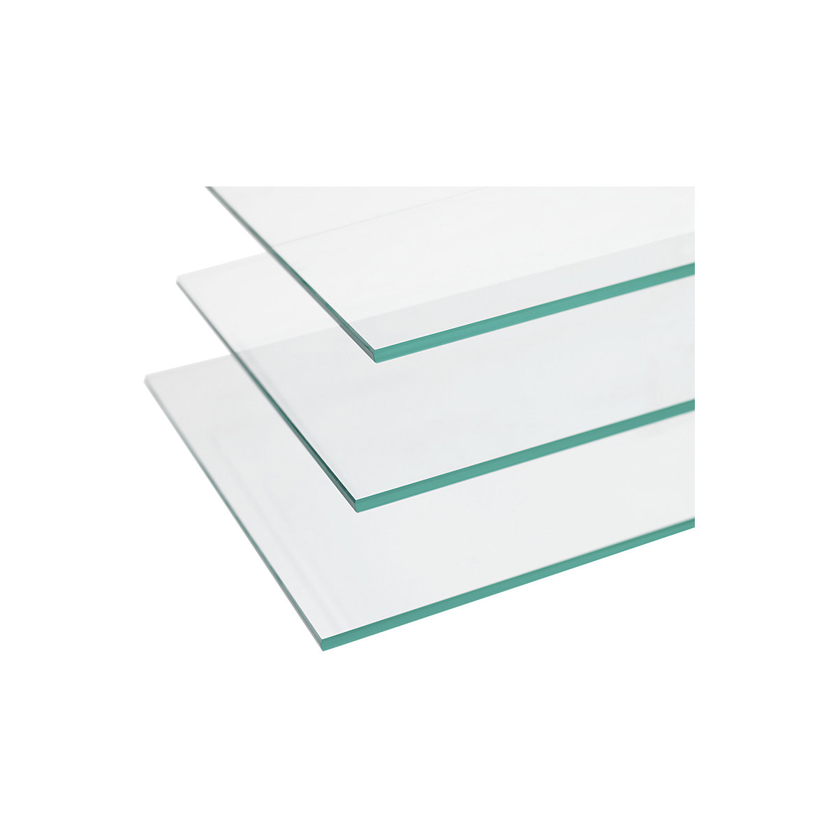 Tablette en verre pour vitrine