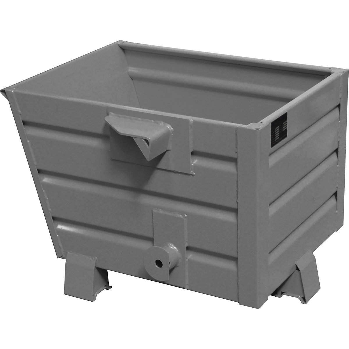 Conteneur basculant pour copeaux BSL avec fond en tôle perforée – eurokraft pro
