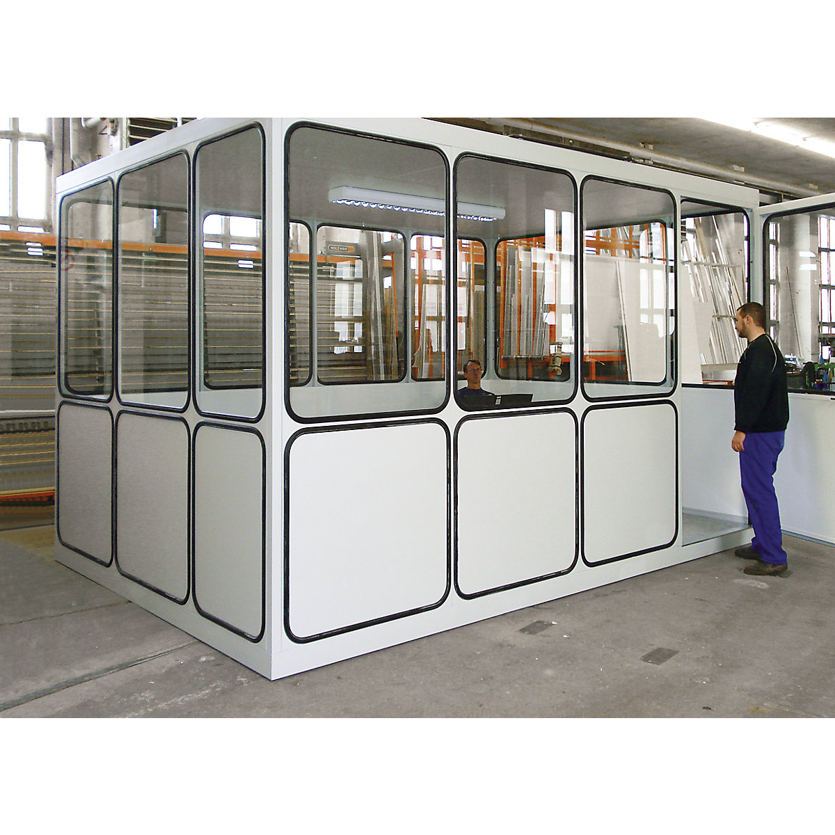 Bureau d'atelier à remplissage des cloisons à angles arrondis (Illustration du produit 2)-1