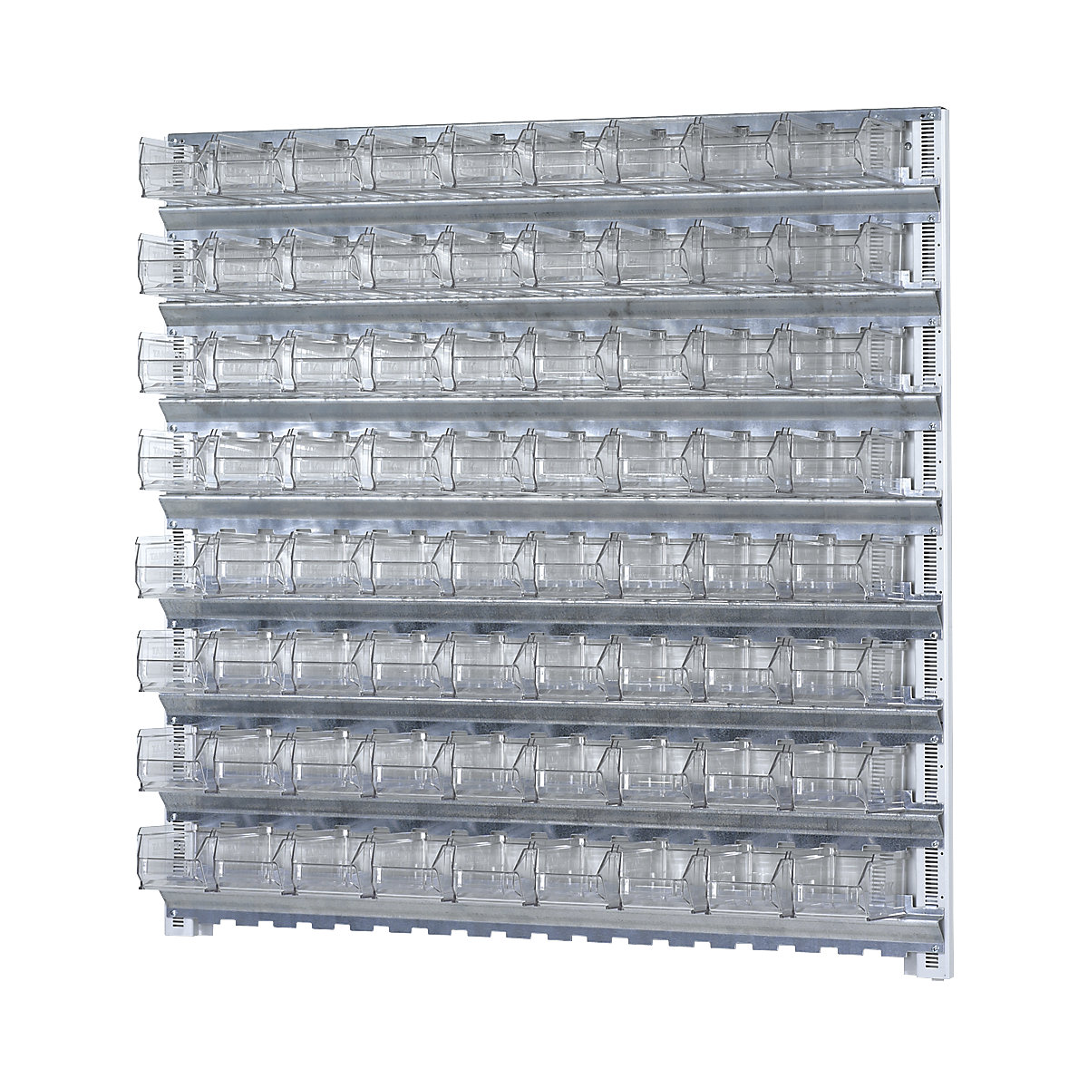 Rayonnage mural modulaire avec bacs à bec – mauser