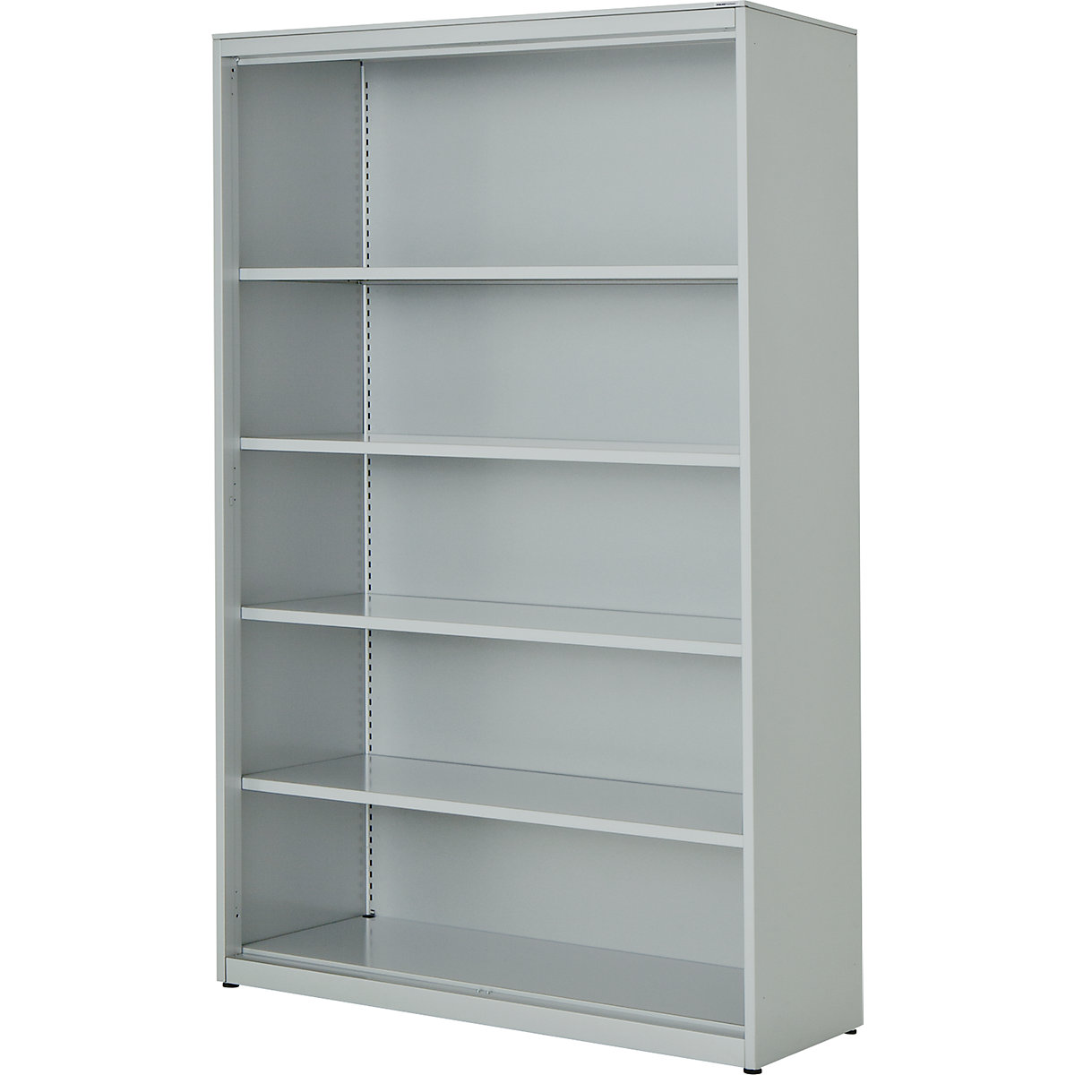 Rayonnage et armoire combinés – mauser, h x l x p 1956 x 1200 x 432 mm, plateau en acier, 4 tablettes, gris clair-1