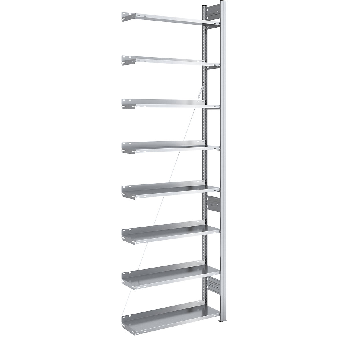 Rayonnage emboîtable d'archivage galvanisé – hofe