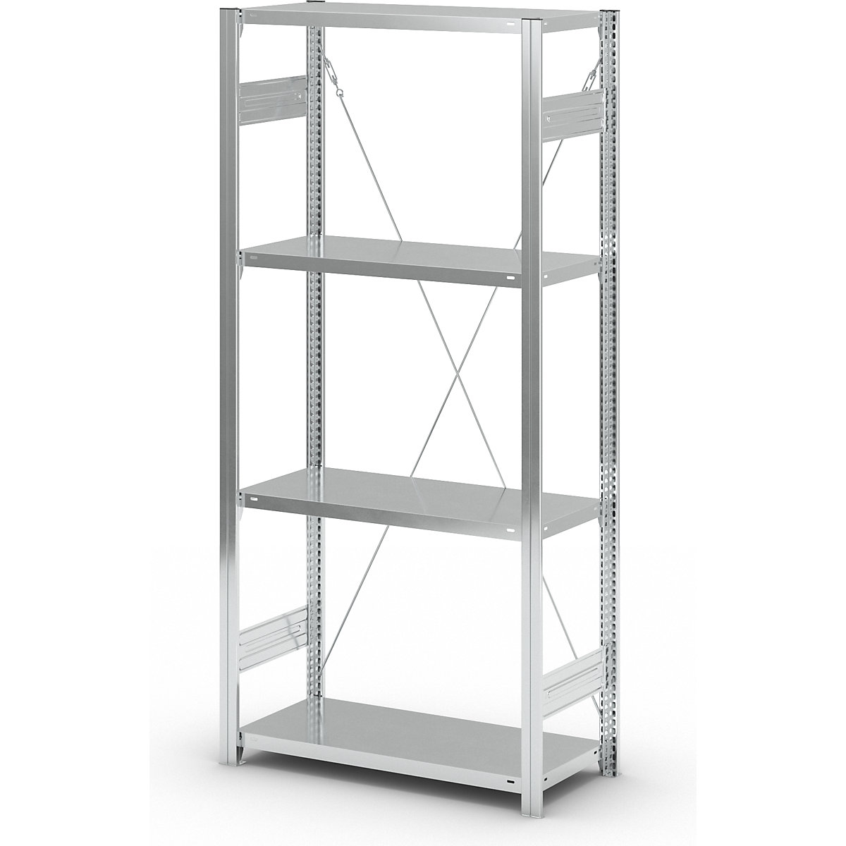 Rayonnage emboîtable à tablettes, galvanisé – eurokraft pro (Illustration du produit 100)-99