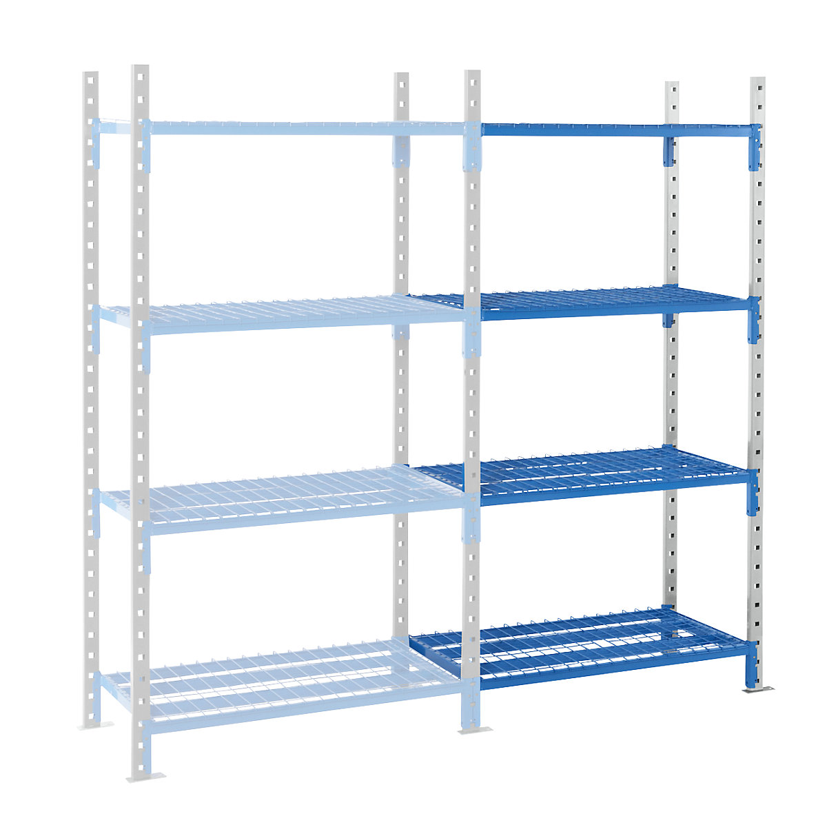 Rayonnage emboîtable à tablettes grillagées – Manorga