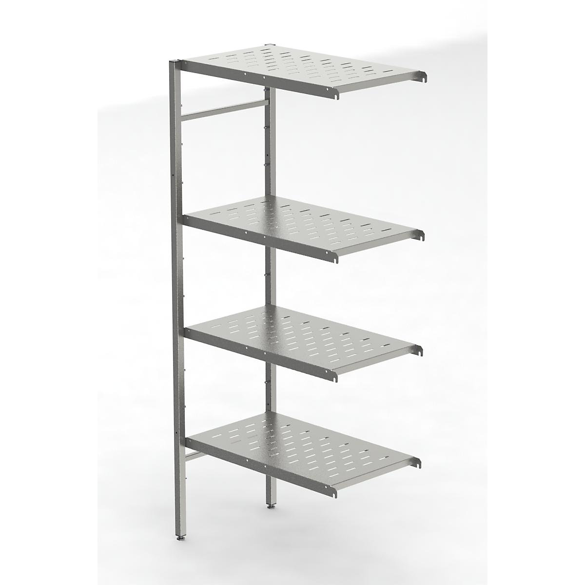 Rayonnage emboîtable en inox, 4 tablettes perforées (Illustration du produit 3)-2