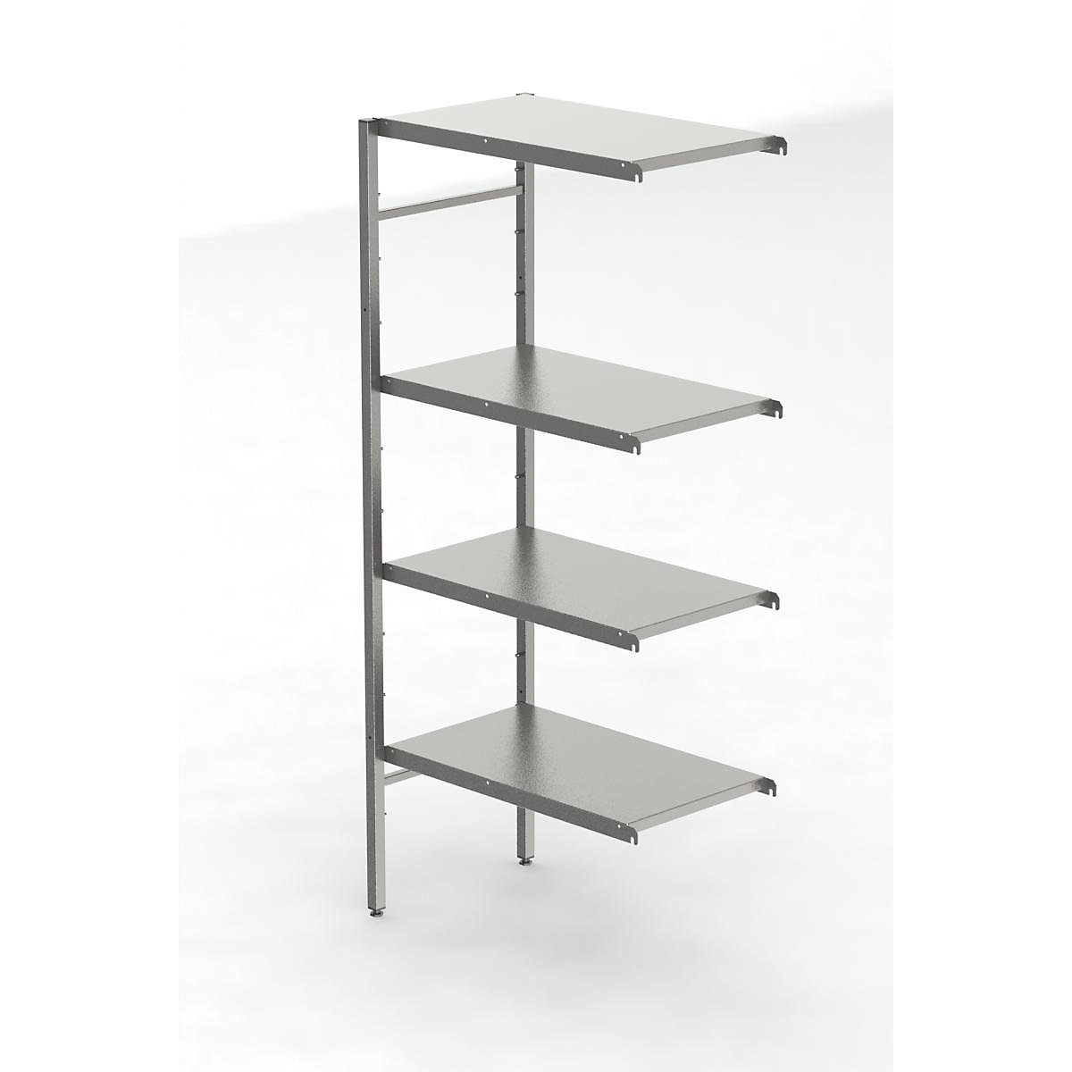 Rayonnage emboîtable en inox, 4 tablettes pleines (Illustration du produit 3)-2