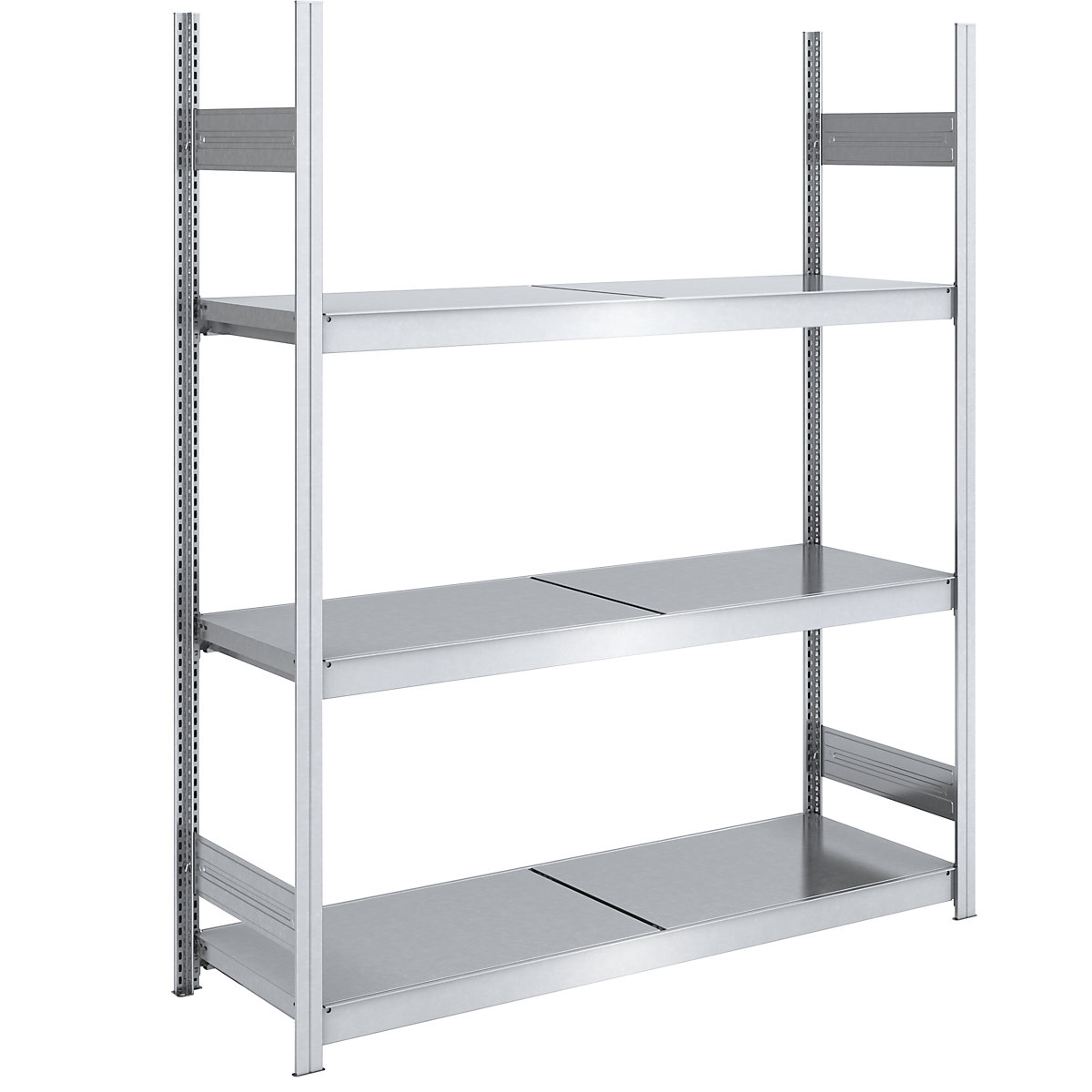 Rayonnage emboîtable extra-large avec tablettes en acier – hofe