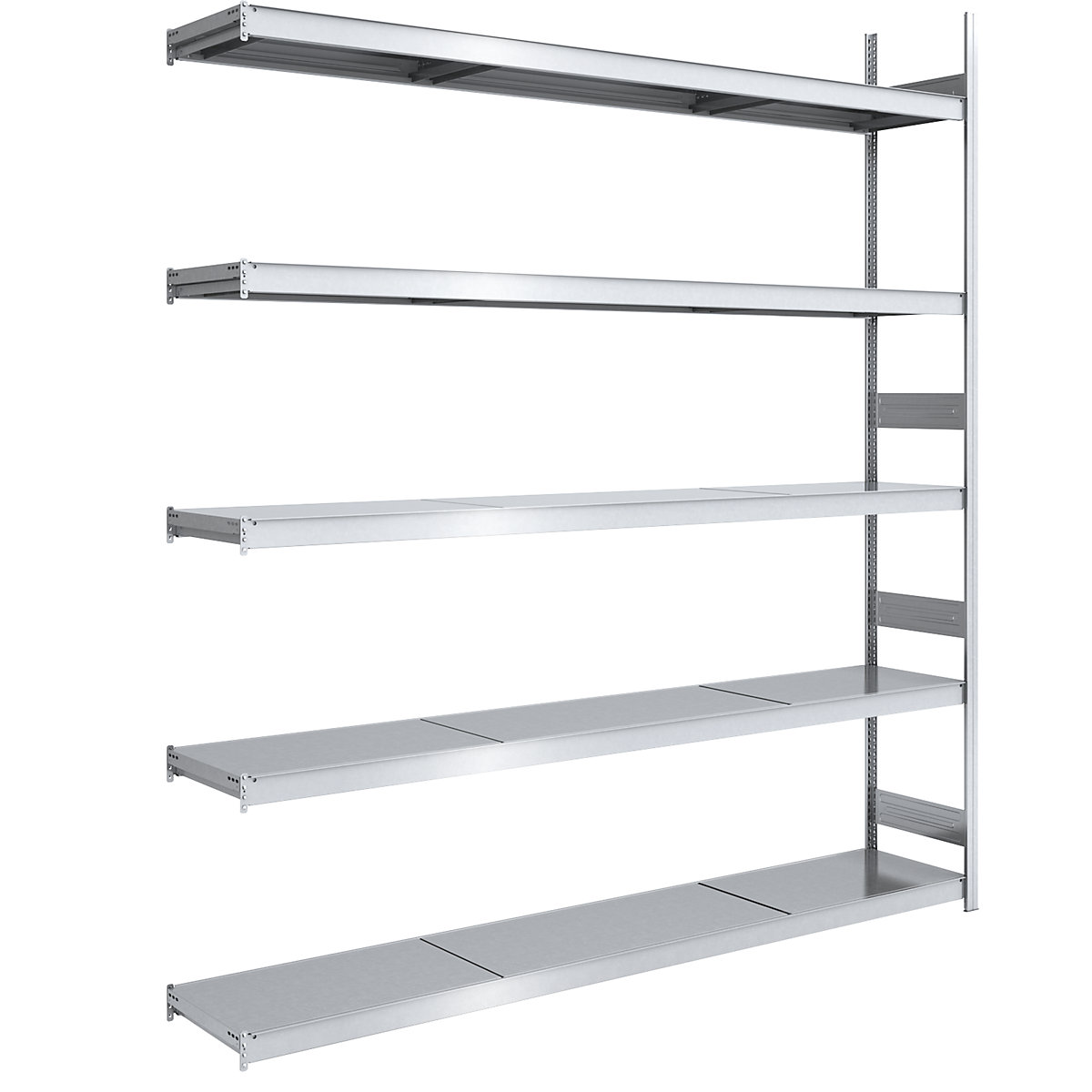 Rayonnage emboîtable extra-large avec tablettes en acier – hofe