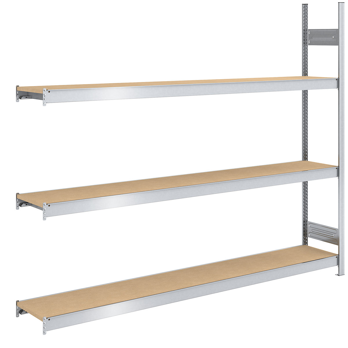 Rayonnage emboîtable extra-large avec tablettes en aggloméré – hofe