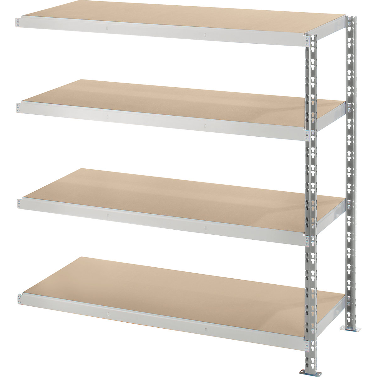 Rayonnage emboîtable extra-large avec tablettes en aggloméré