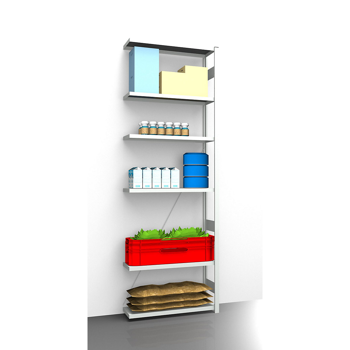 Rayonnage emboîtable hygiénique – eurokraft pro