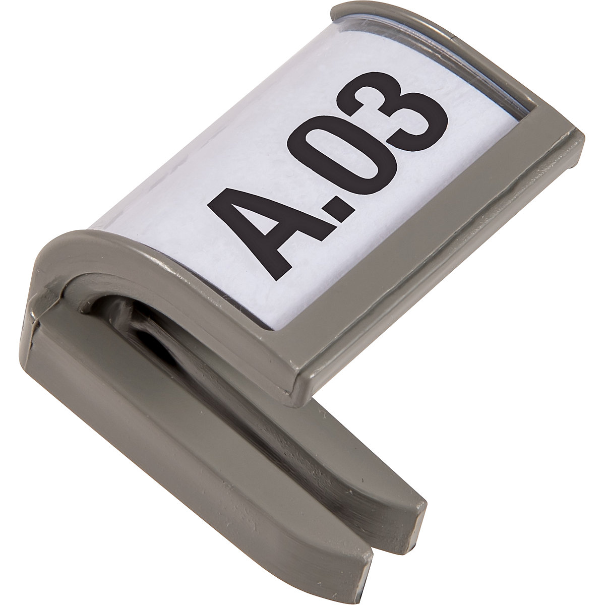 Labelling clip for FLAT/BIG wall-mounted sorting system