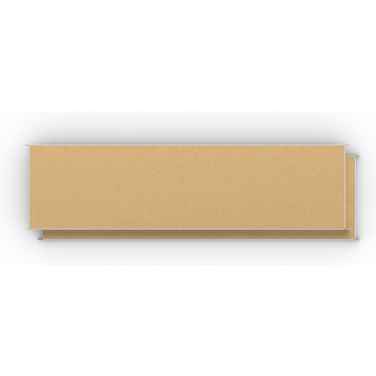 Moulded chipboard shelf, pack of 2 – eurokraft basic (Product illustration 4)-3