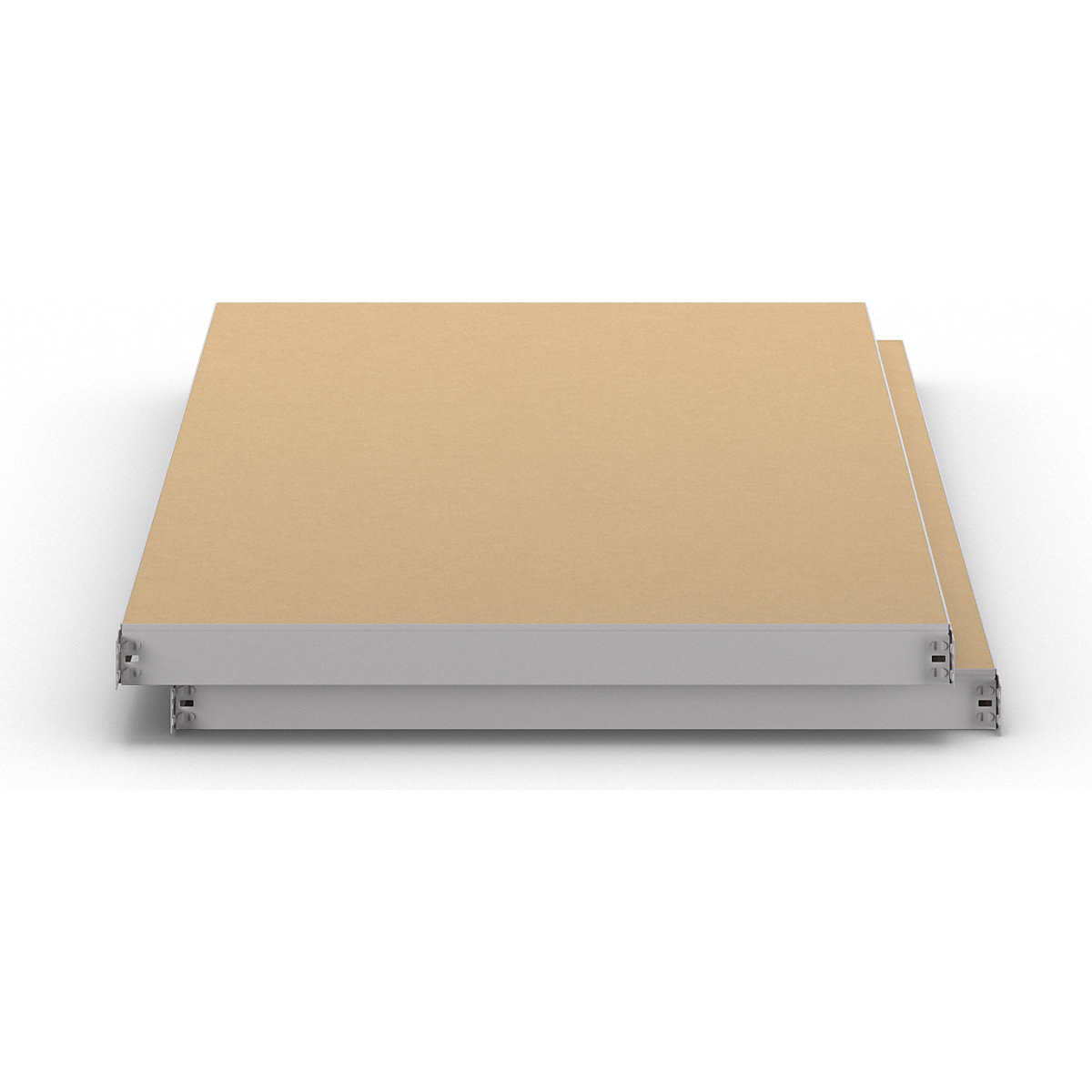 Moulded chipboard shelf, pack of 2 – eurokraft basic (Product illustration 3)-2