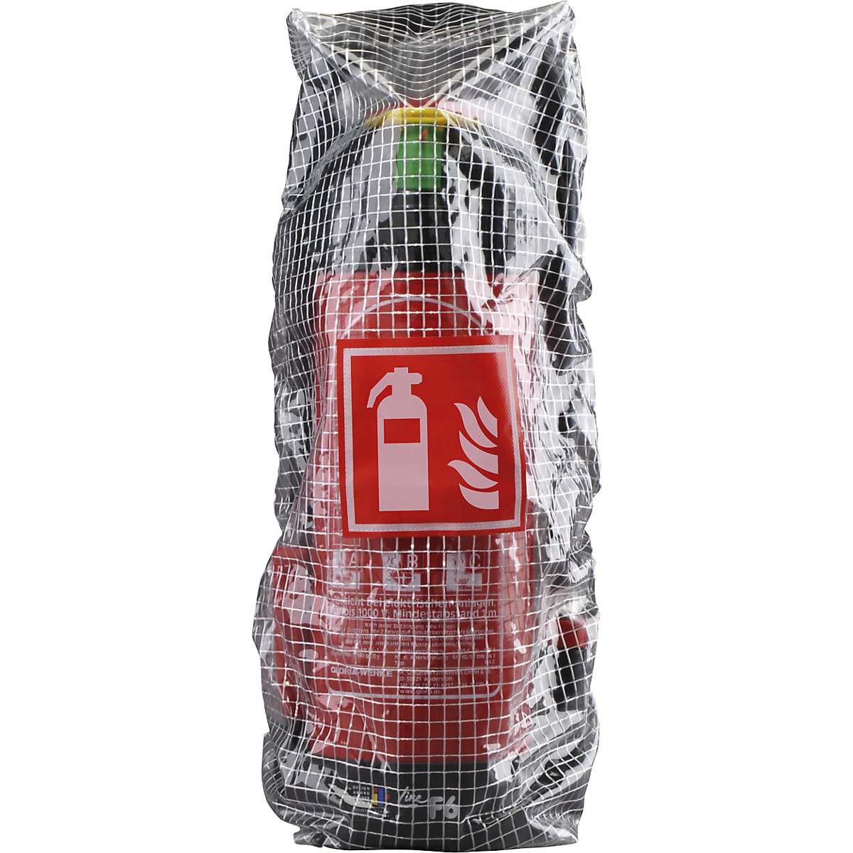 Protective mesh cover for fire extinguishers – GLORIA