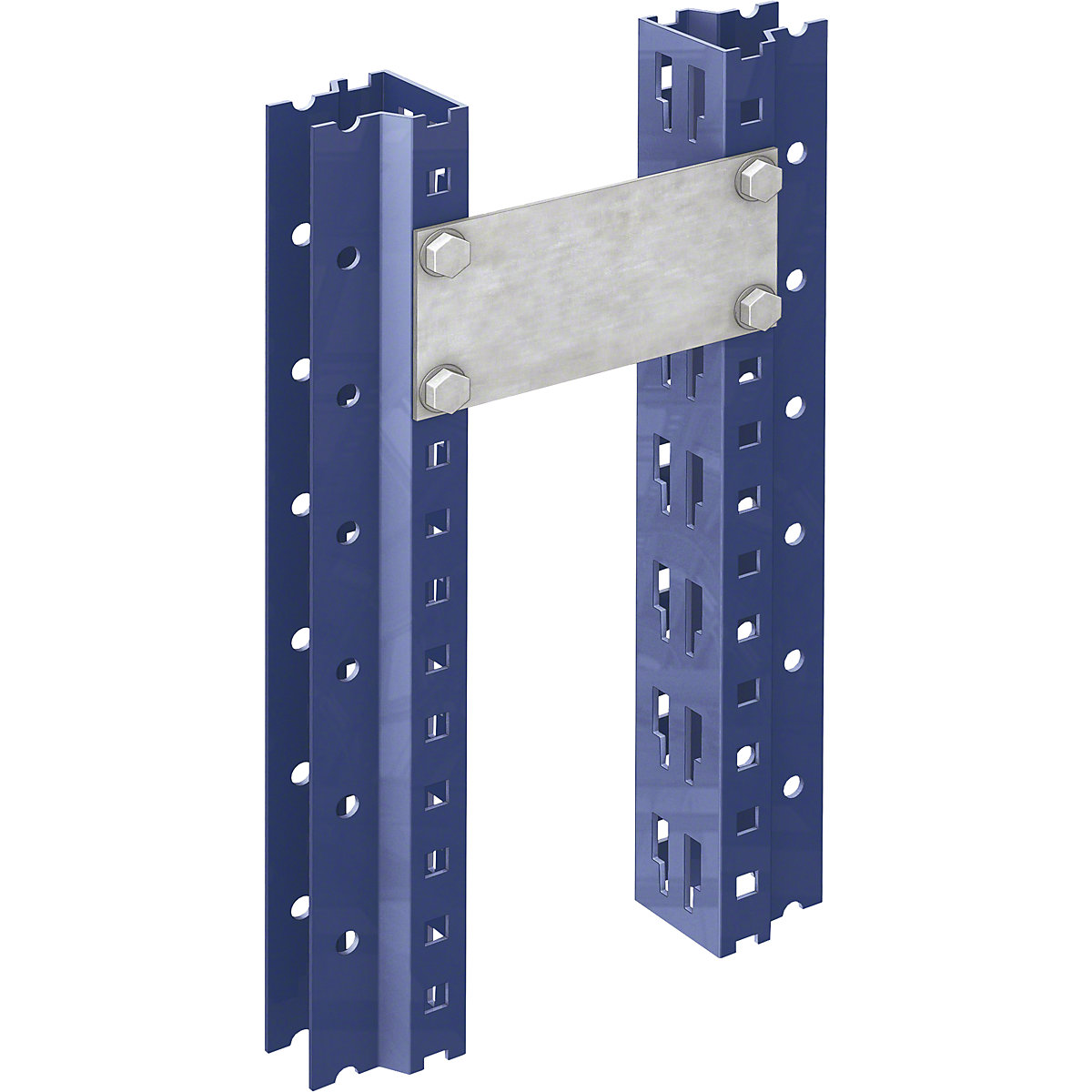 Spacer for wide span shelving unit