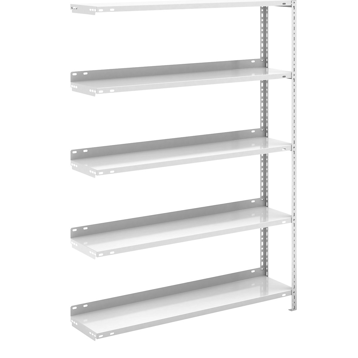Bolt-together archive shelving, light grey RAL 7035 – hofe