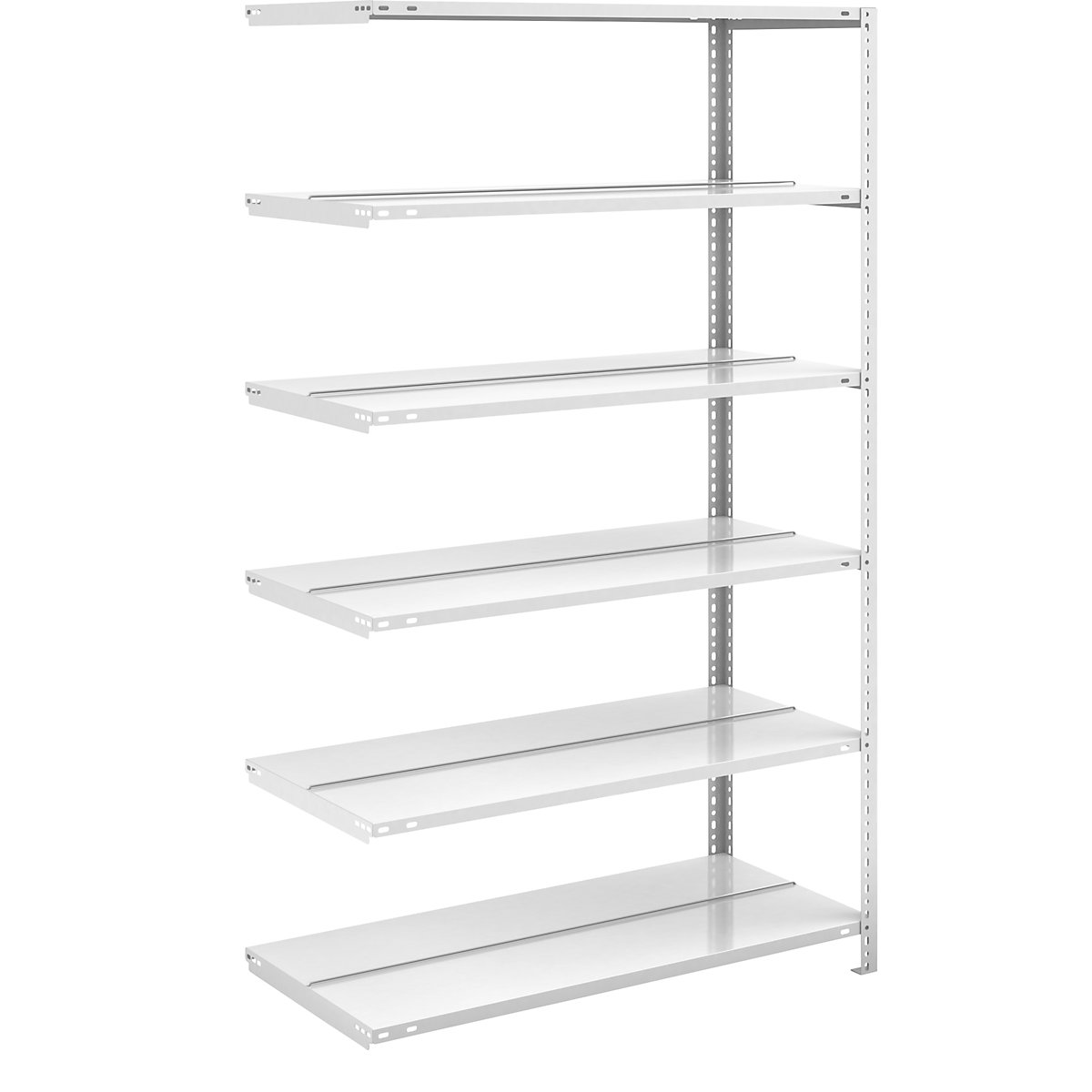 Bolt-together archive shelving, light grey RAL 7035 – hofe