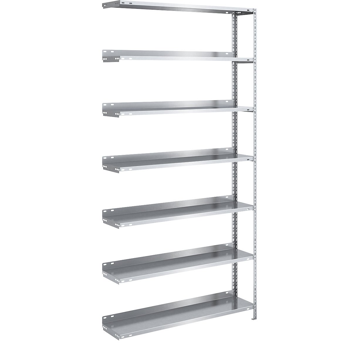 Bolt-together archive shelving, zinc plated – hofe