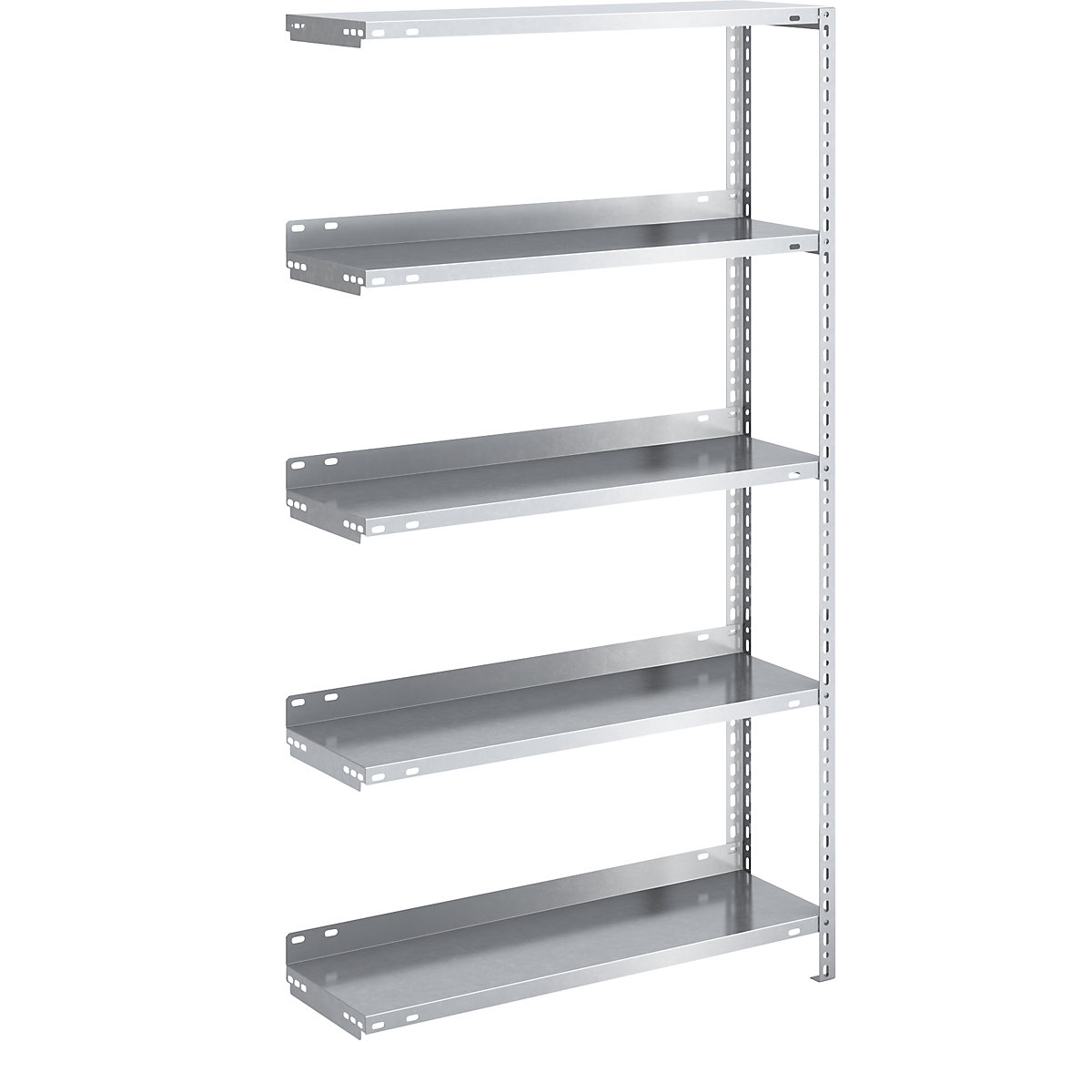 Bolt-together archive shelving, zinc plated - hofe