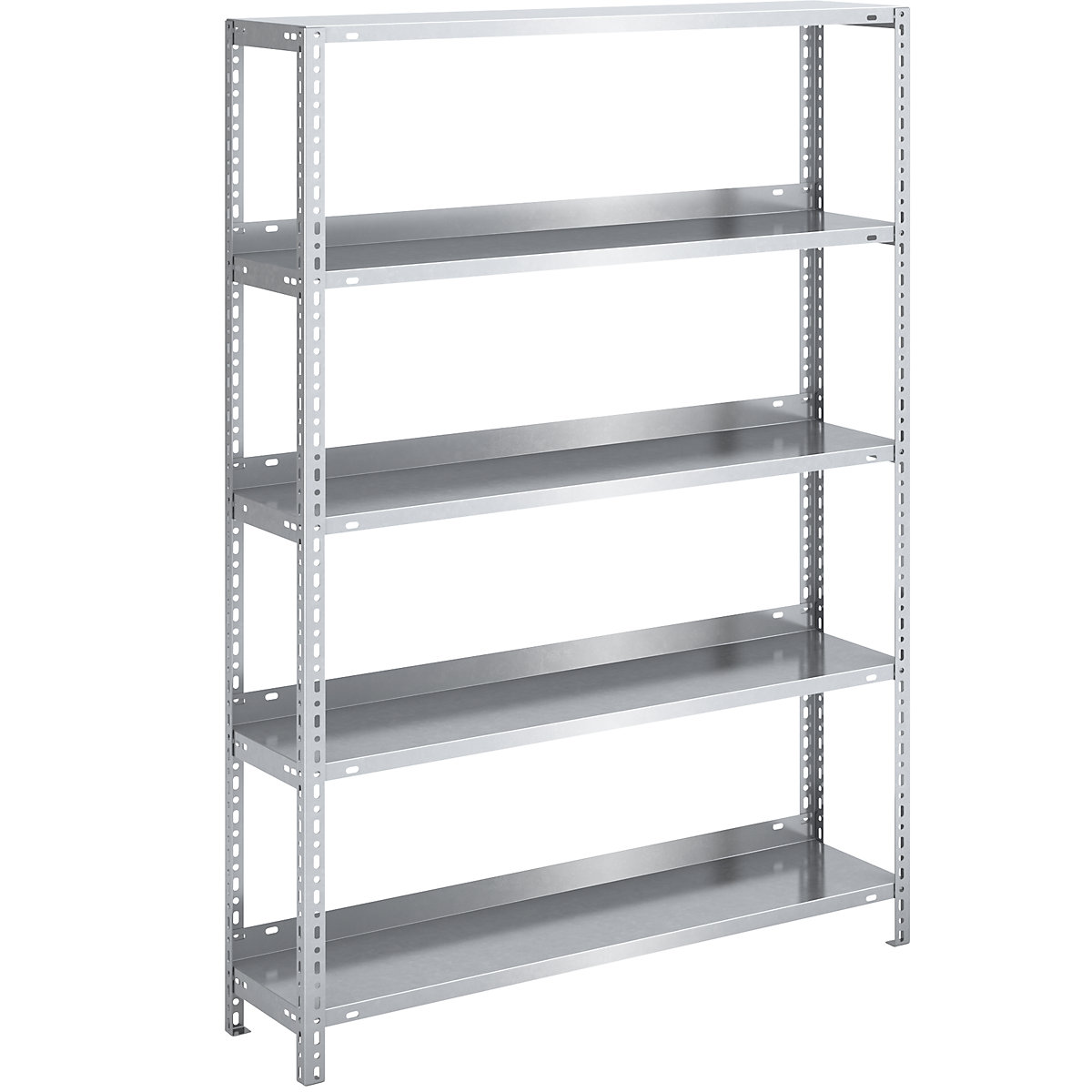 Bolt-together archive shelving, zinc plated – hofe
