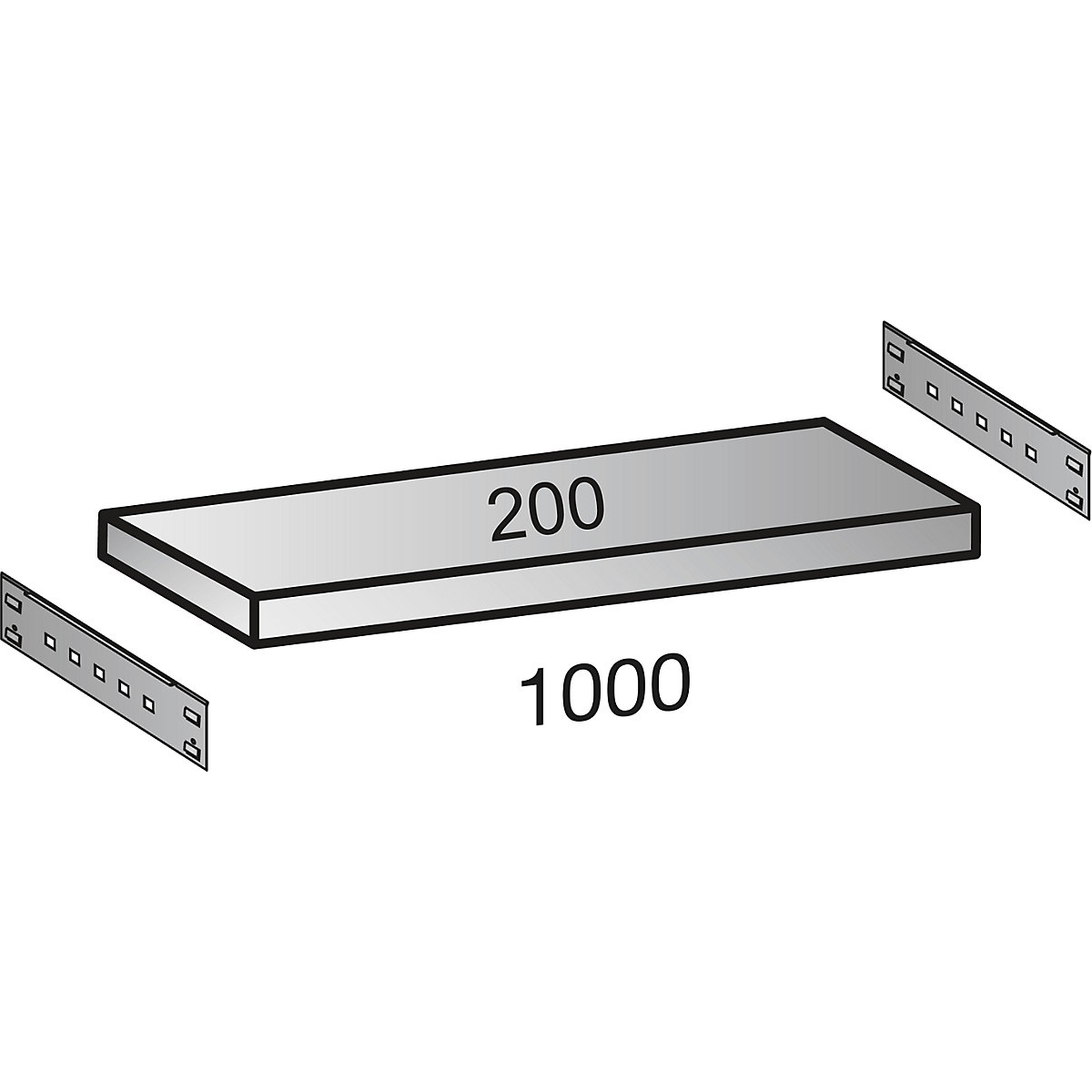 Boltless industrial and storage shelving unit (Product illustration 3)-2