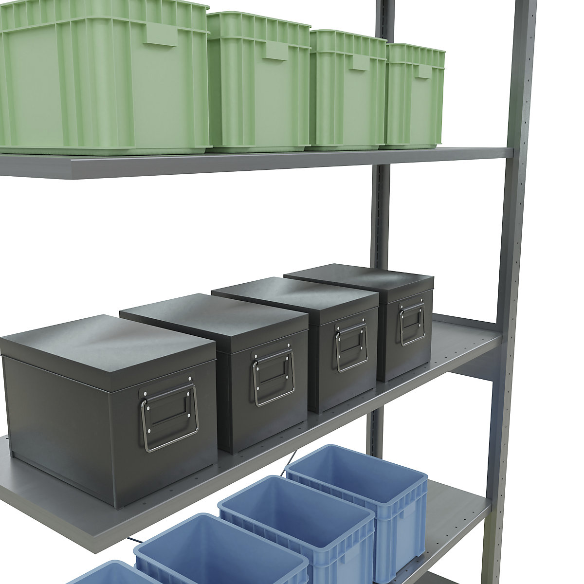 Boltless shelving unit – eurokraft pro (Product illustration 130)-129