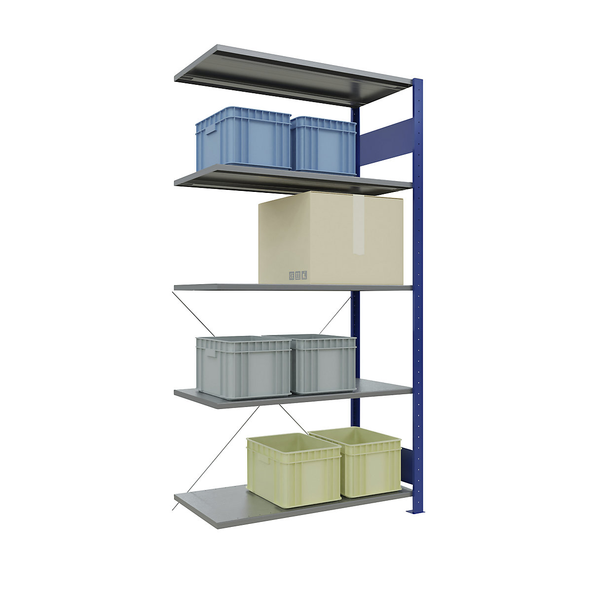Boltless shelving unit – eurokraft pro (Product illustration 52)-51