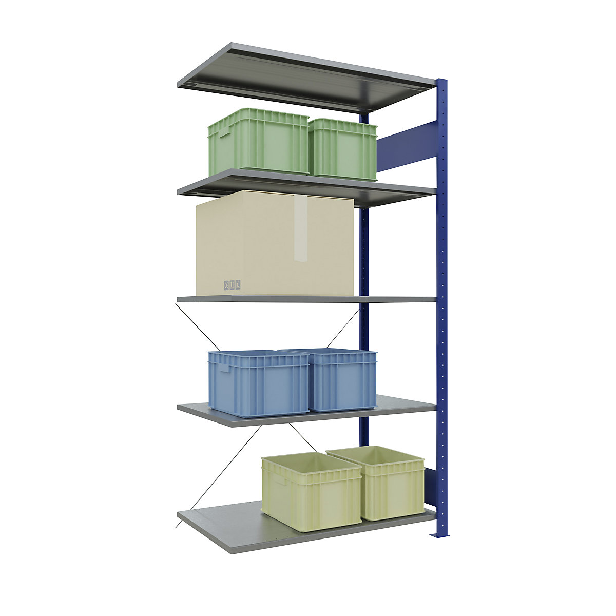 Boltless shelving unit – eurokraft pro (Product illustration 84)-83