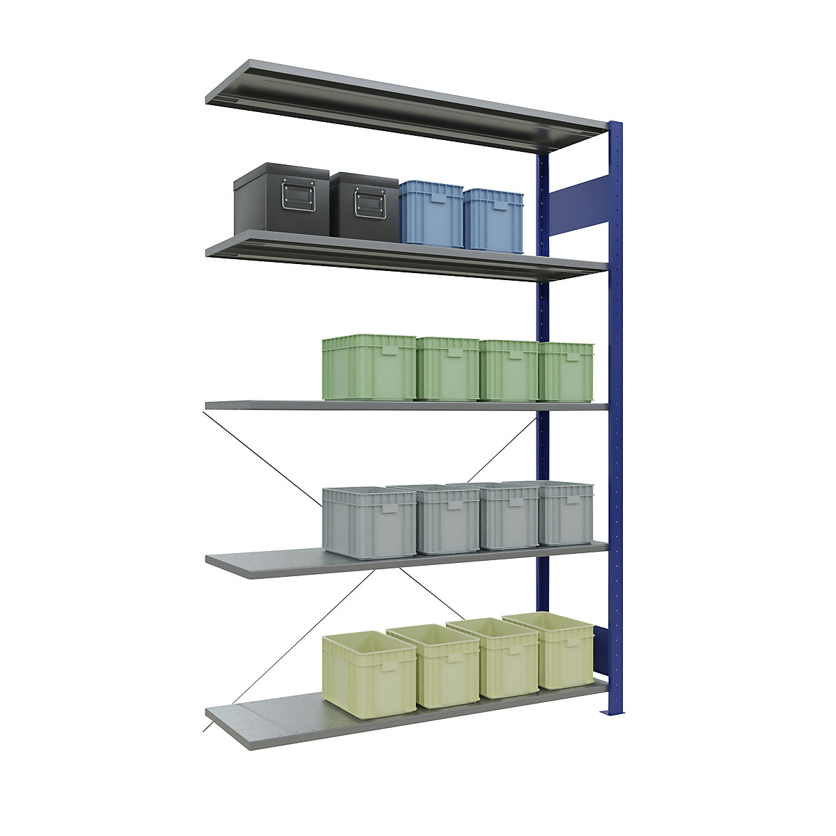 Boltless shelving unit – eurokraft pro (Product illustration 70)-69
