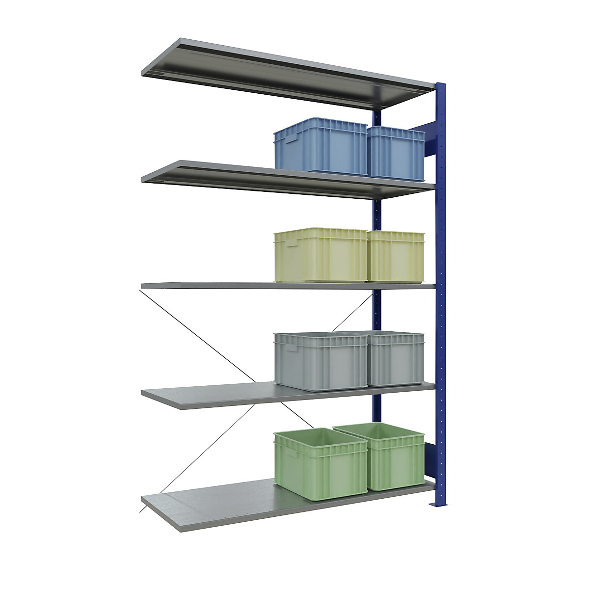Boltless shelving unit – eurokraft pro (Product illustration 74)-73