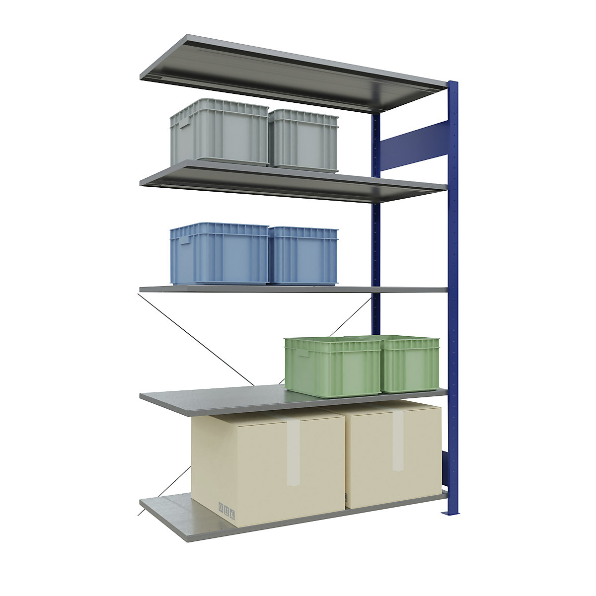 Boltless shelving unit – eurokraft pro (Product illustration 104)-103