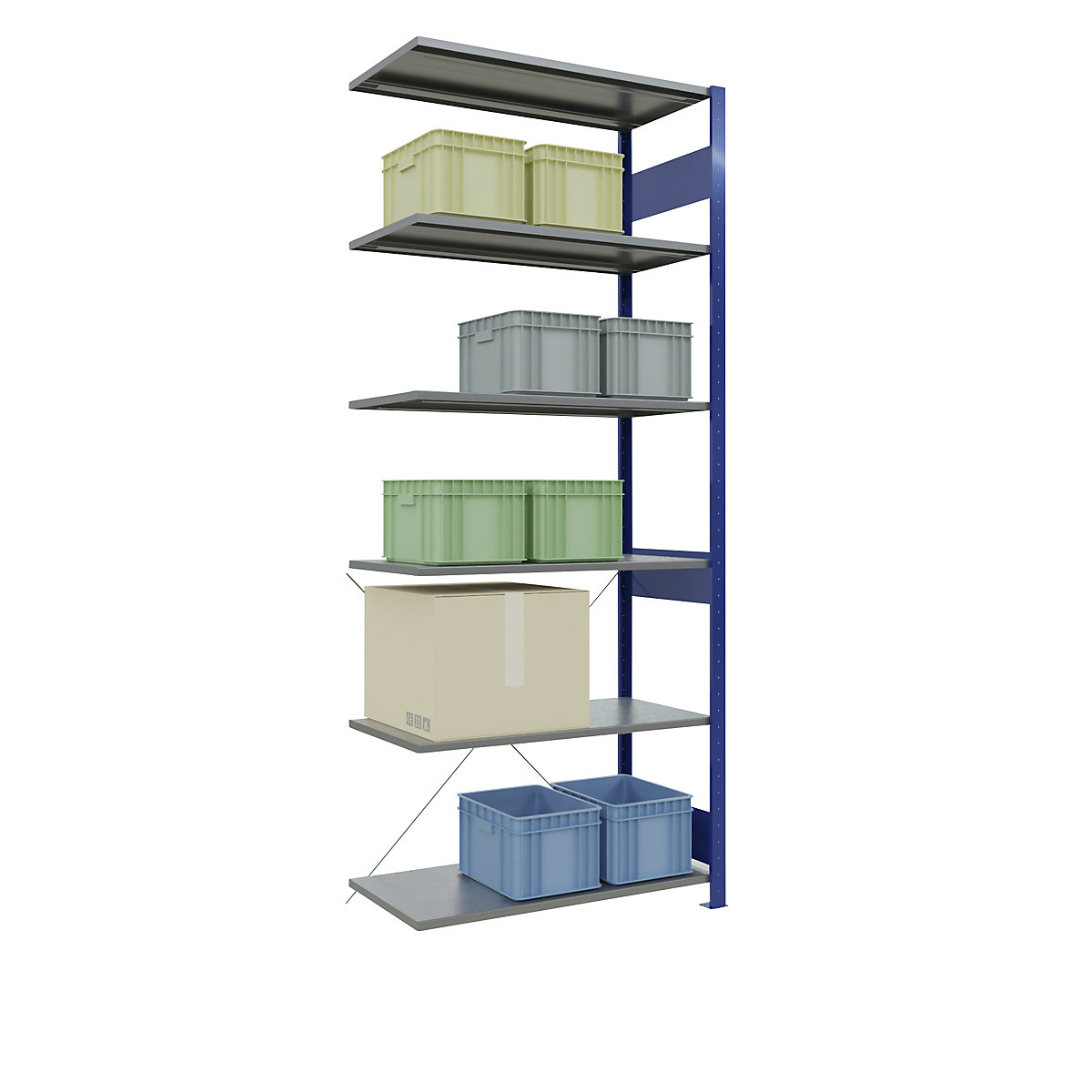 Boltless shelving unit – eurokraft pro (Product illustration 97)-96