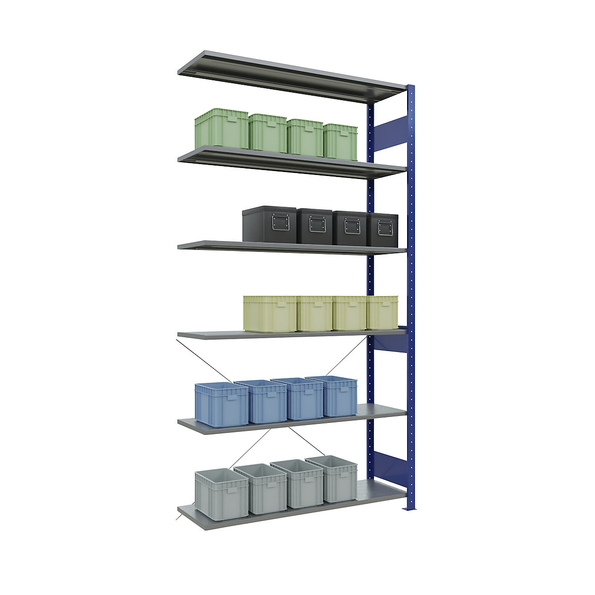 Boltless shelving unit – eurokraft pro (Product illustration 40)-39