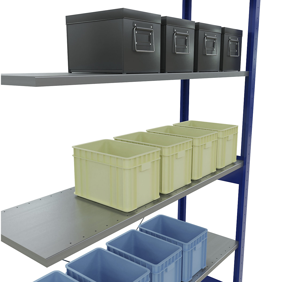 Boltless shelving unit – eurokraft pro (Product illustration 41)-40
