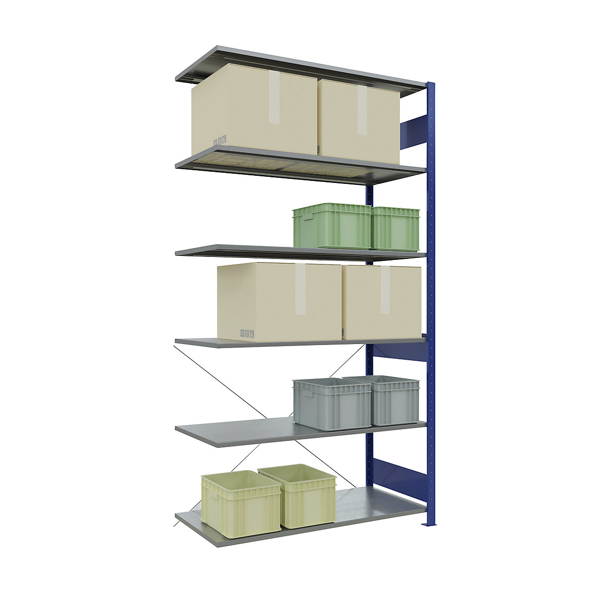 Boltless shelving unit – eurokraft pro (Product illustration 108)-107
