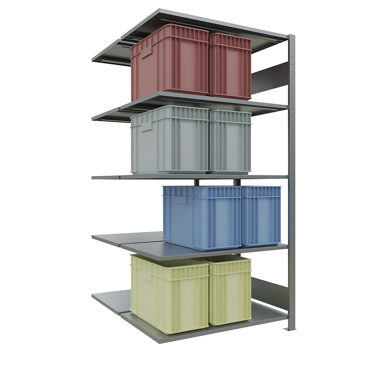 Boltless shelving unit – eurokraft pro (Product illustration 70)-69