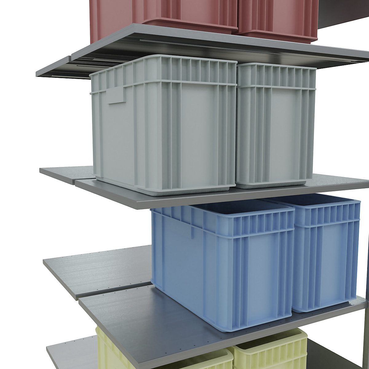 Boltless shelving unit – eurokraft pro (Product illustration 71)-70