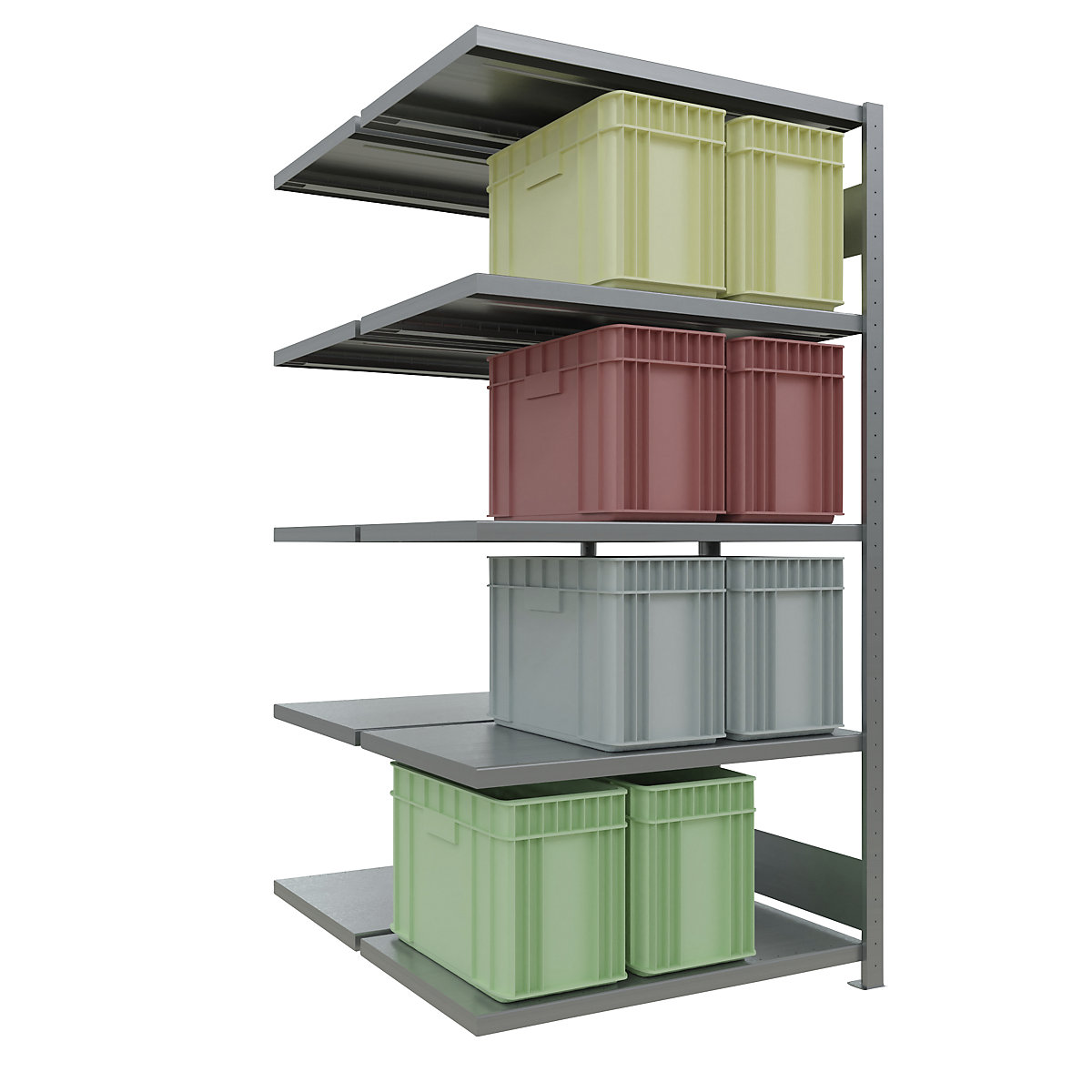 Boltless shelving unit – eurokraft pro (Product illustration 98)-97