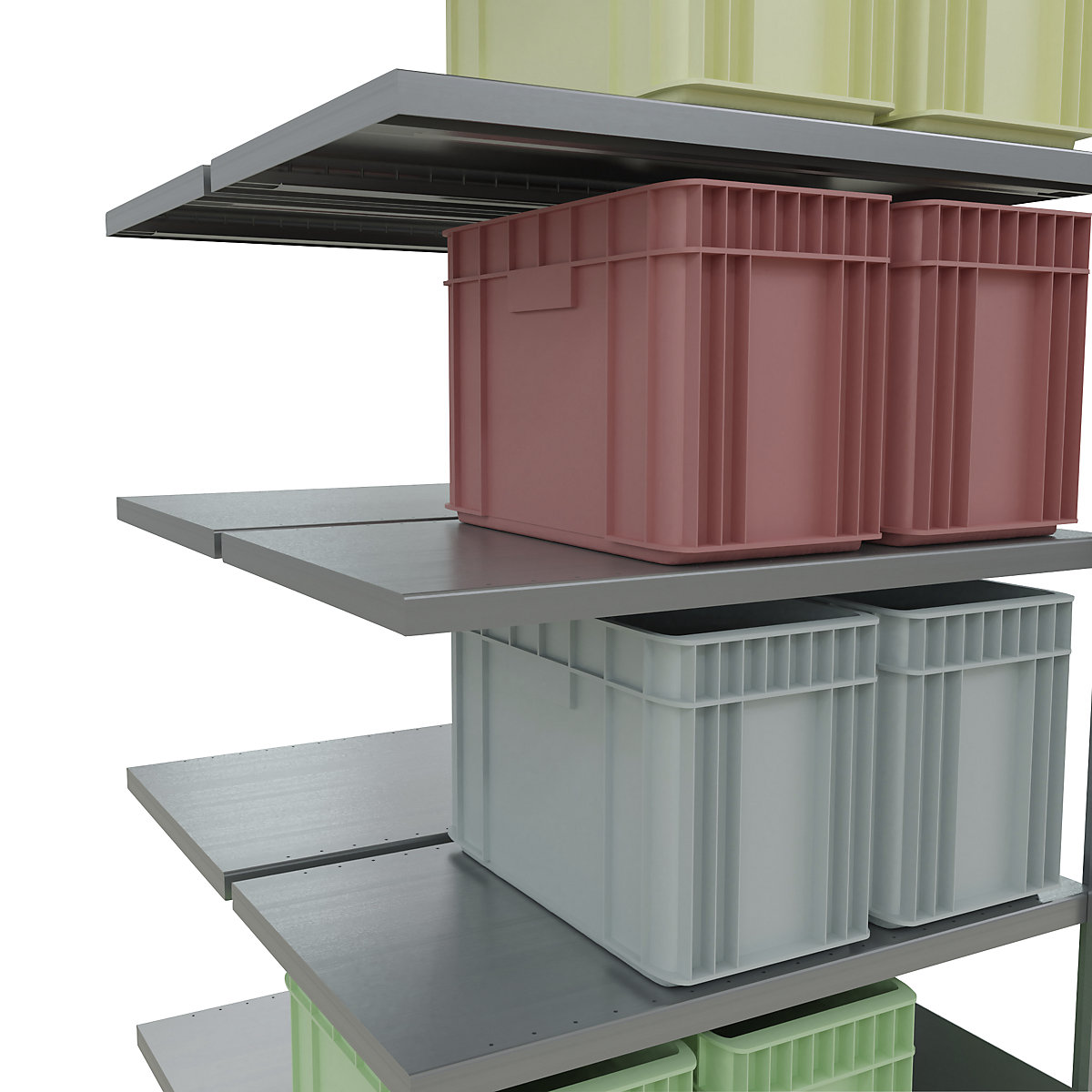 Boltless shelving unit – eurokraft pro (Product illustration 99)-98