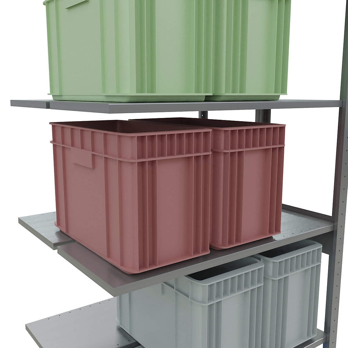 Boltless shelving unit – eurokraft pro (Product illustration 63)-62