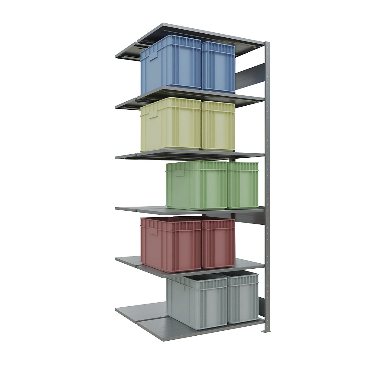 Boltless shelving unit – eurokraft pro (Product illustration 34)-33
